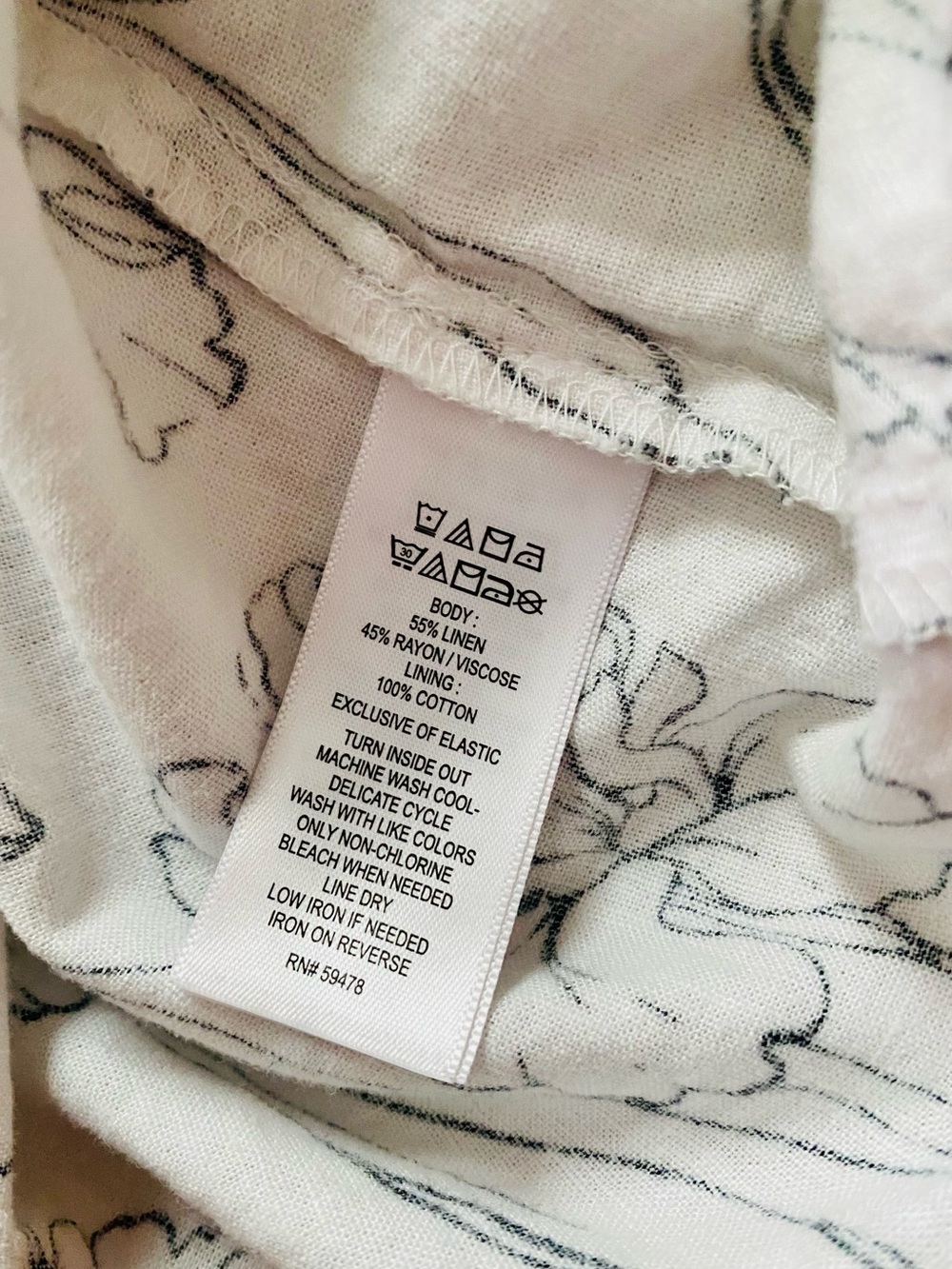 Cynthia Rowley Linen Blend Tiered Sleeveless White Floral Midi Dress Size 6 - Picture 11 of 11